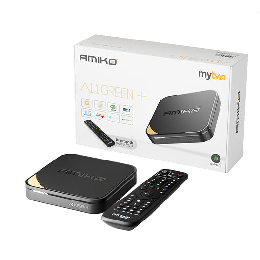 Amiko A11 Green+ 4K UHD Media Streaming Box